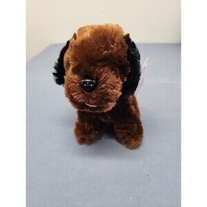 Gravy Bob Evans Plush Stuffed Dog 6" New With Tags Brown Chelsea Teddy Bear Co.